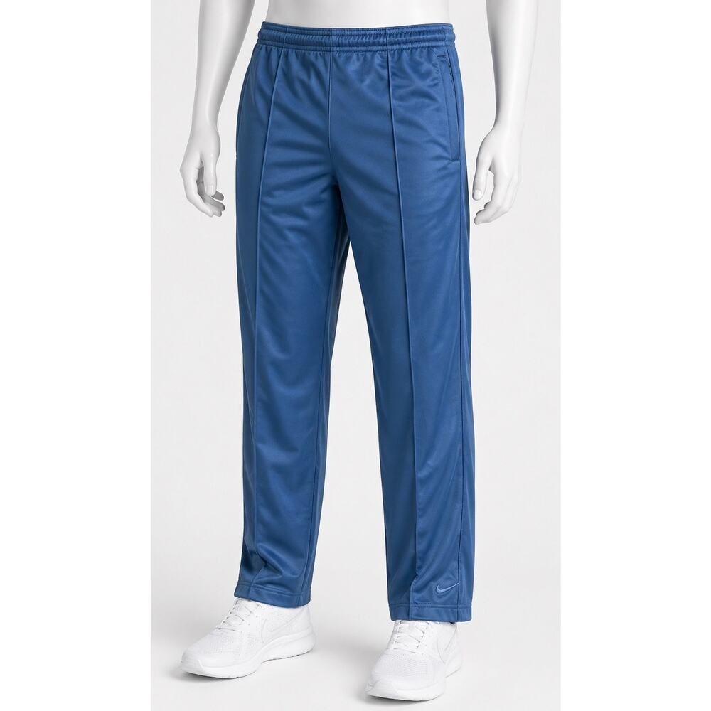 Nike Vtg Y2K Track Pants Mens L Blue Warm Up Athletic Retro 2000s